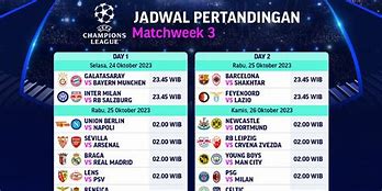 Jadwal Liga Champions 2023 Malam Ini